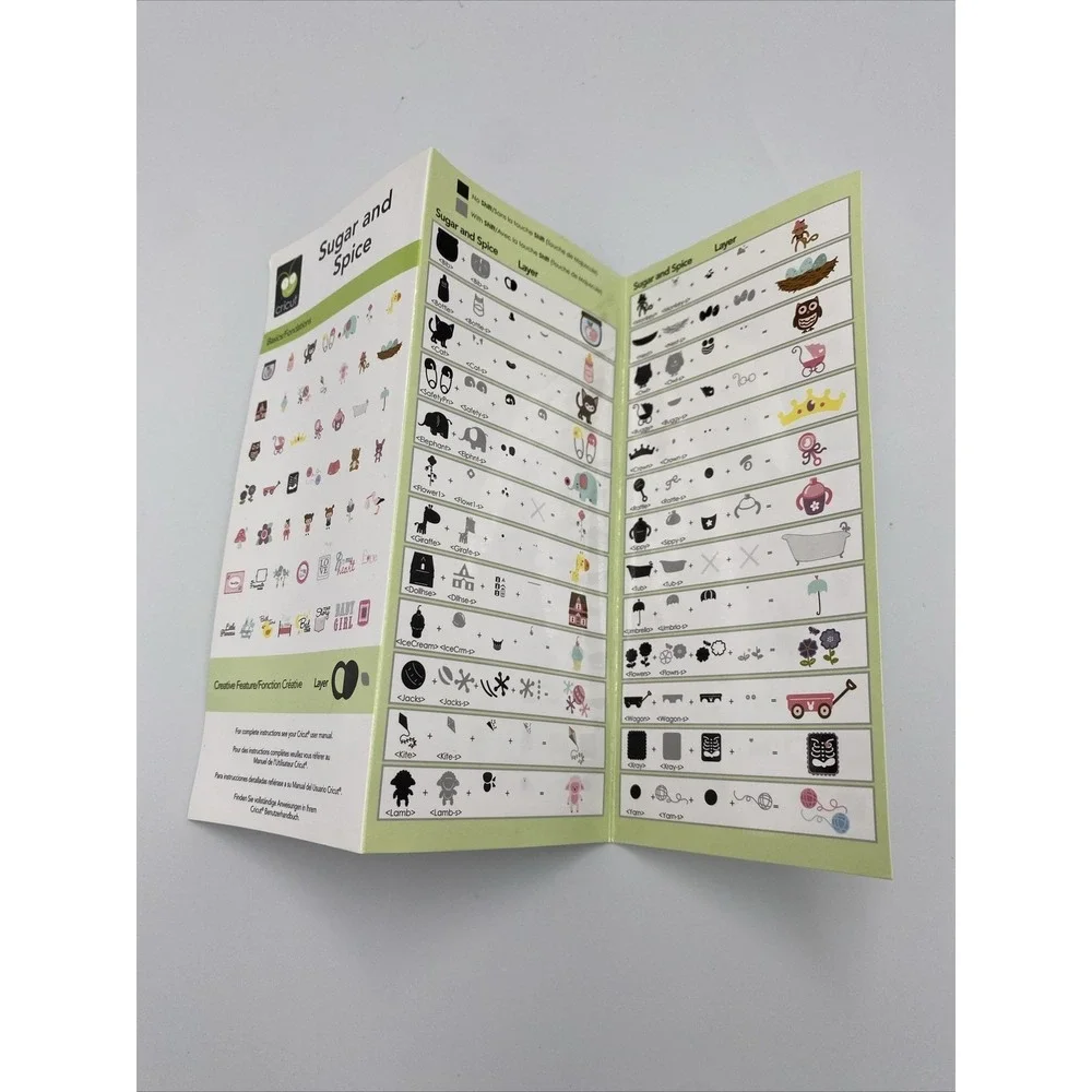 Cricut Sugar & Spice Cartridge - Complete with Box and Manual 2000151
